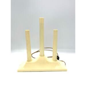 Vintage MCM Candle Candolier Plastic 3 Candle Drip Christmas Electric Light
